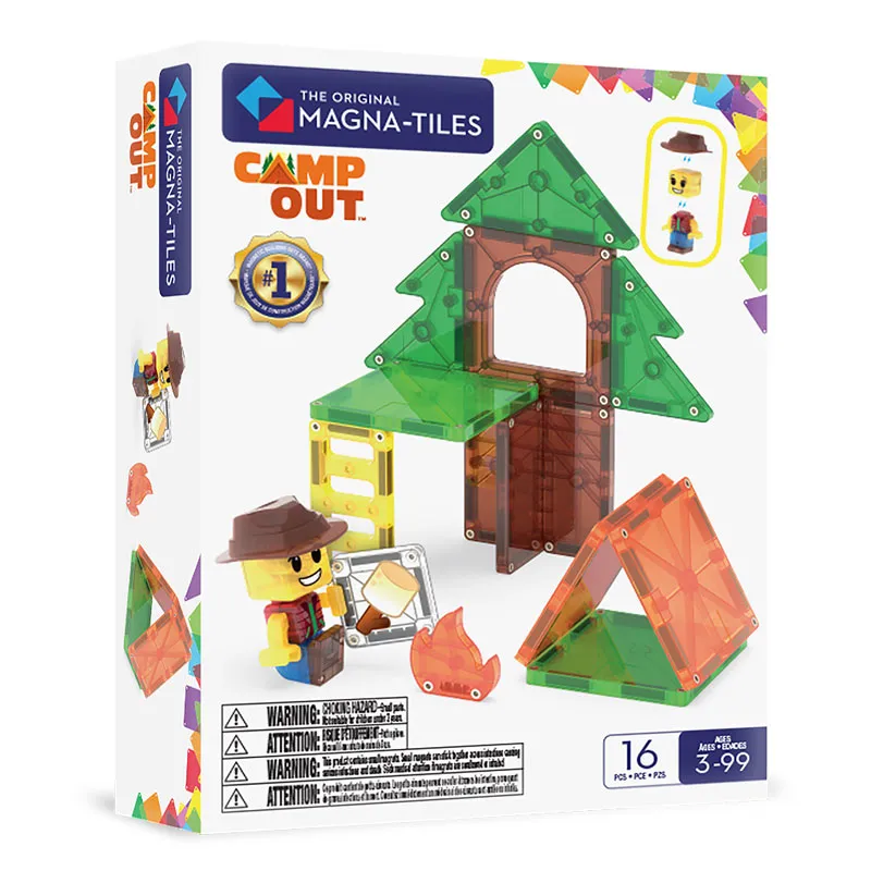 MAGNA-TILES Camp Out 16 Τεμάχια – Μαγνητικά Πλακίδια STEM