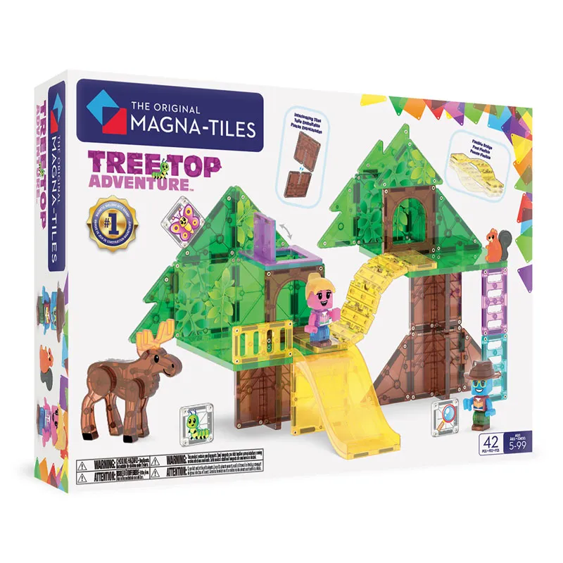 MAGNA-TILES Tree Top Adventure 42 Τεμάχια – Μαγνητικά Πλακίδια STEM