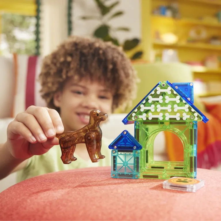 MAGNA-TILES Dog House 13 Τεμάχια – Μαγνητικά Πλακίδια STEM με Σπιτάκι Σκύλου - Image 5