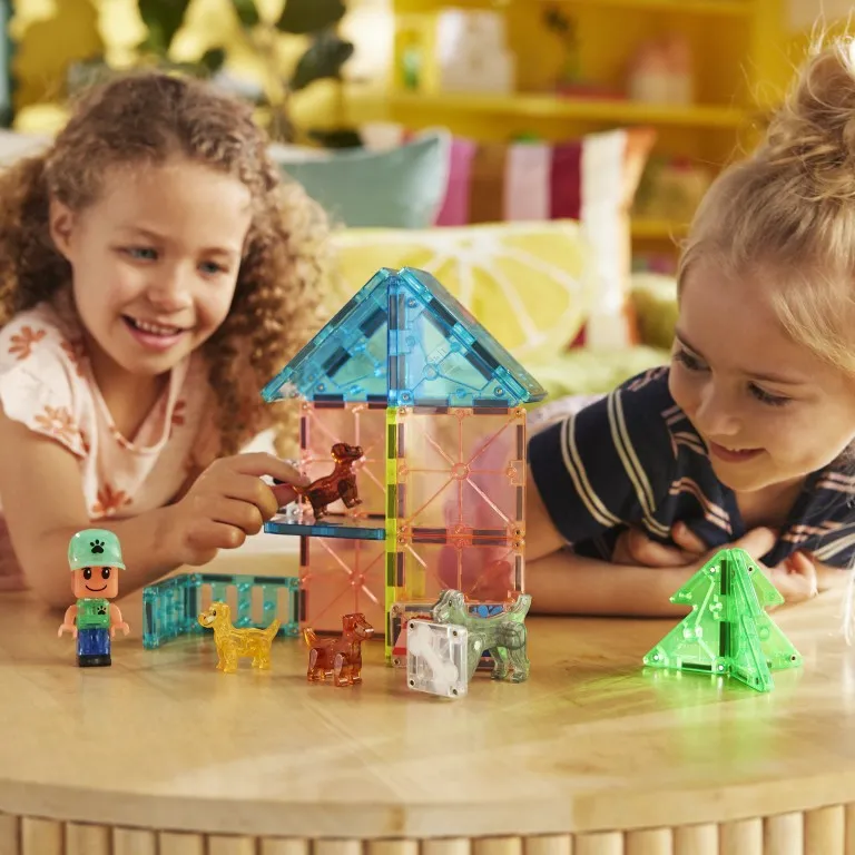 MAGNA-TILES Puppy Park 27 Τεμάχια – Μαγνητικά Πλακίδια STEM με Πάρκο Κατοικίδιων - Image 4