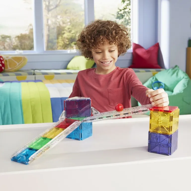 MAGNA-TILES Rail Racers 33 Τεμάχια – Μαγνητικά Πλακίδια STEM με ράμπες - Image 4