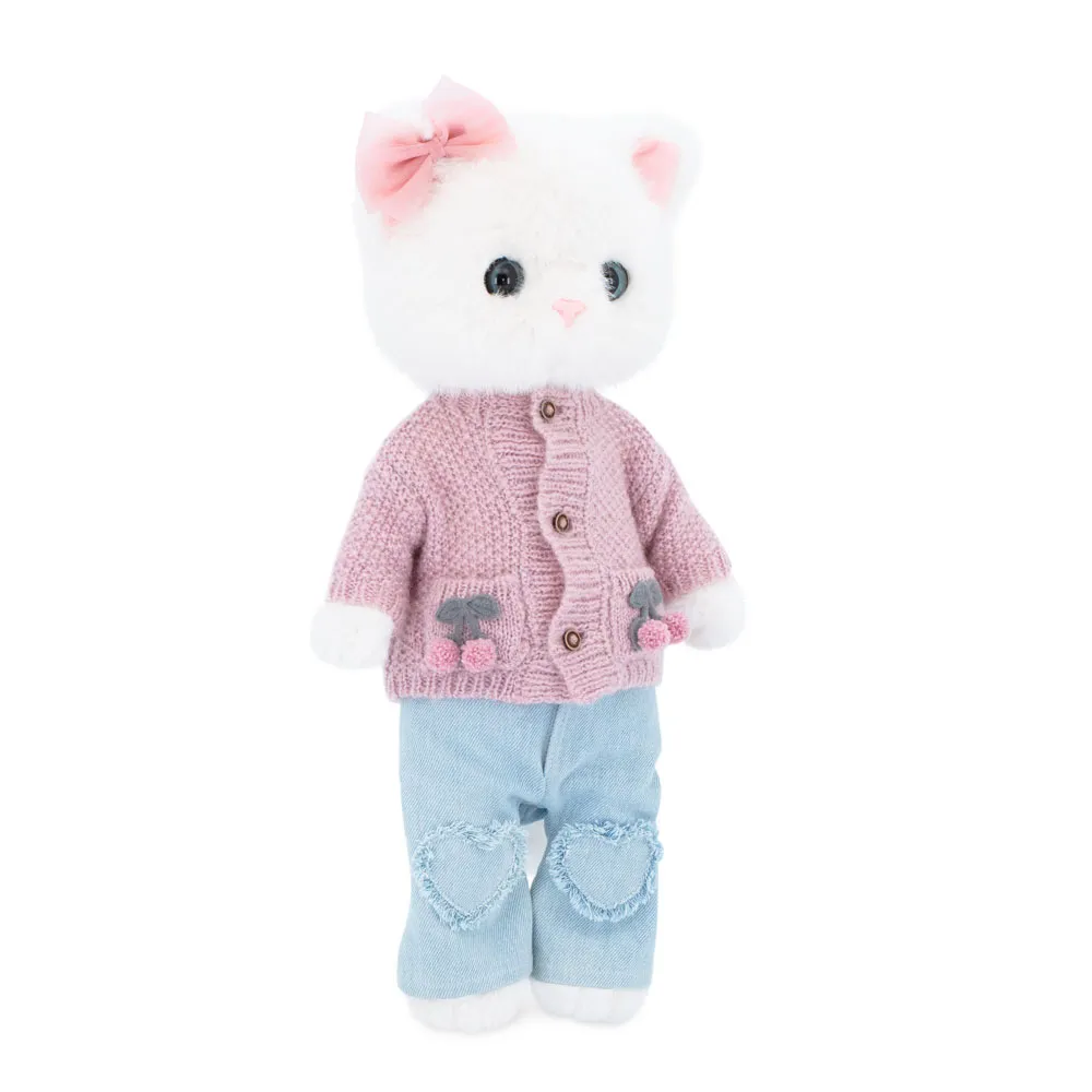 Lucky Kitty- Κούκλα Lucky Sophie: Knitted Cherries