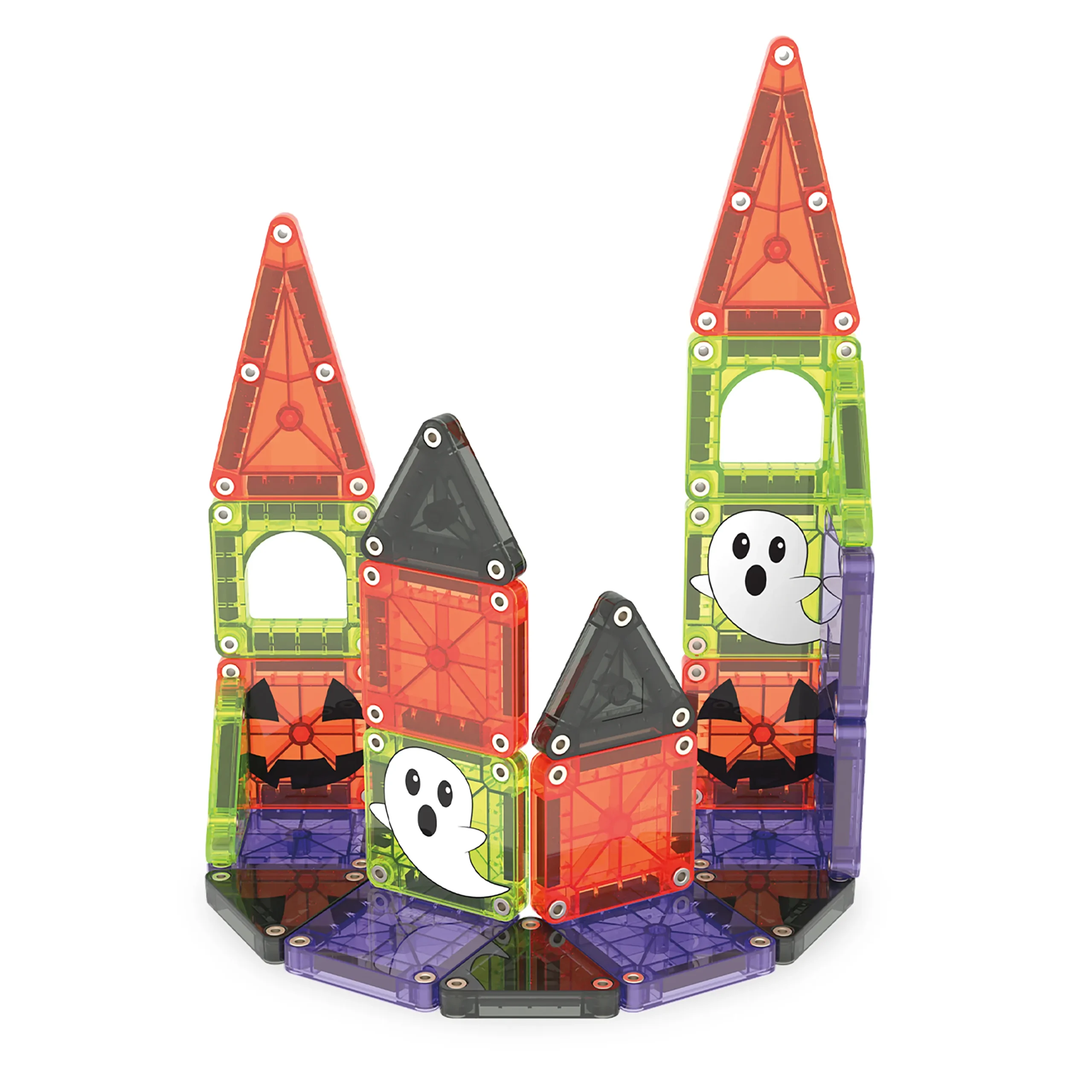 MAGNA-TILES microMAGS Spooky Travel Set 24 Τεμάχια – Μαγνητικά Πλακίδια STEM για Ταξίδι - Image 2
